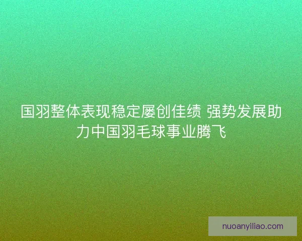 国羽整体表现稳定屡创佳绩 强势发展助力中国羽毛球事业腾飞 国羽整体表现稳定屡创佳绩 强势发展助力中国羽毛球事业腾飞